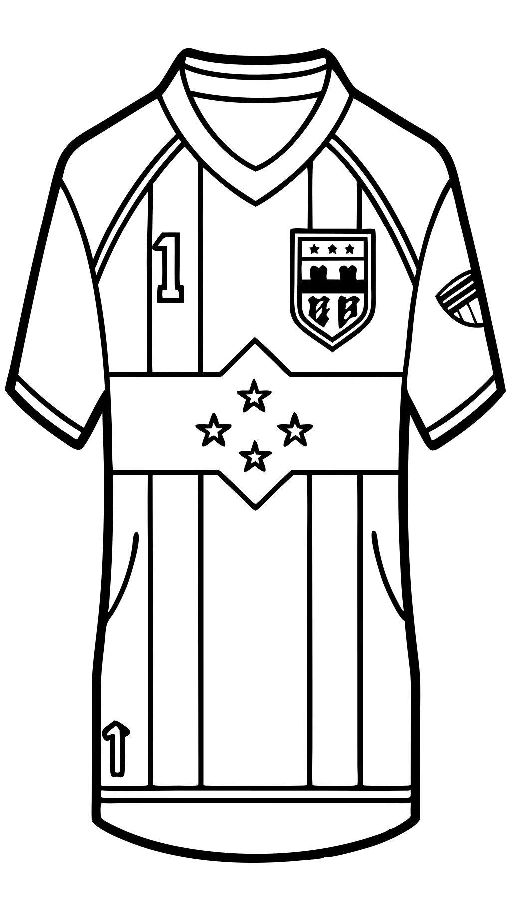 coloriages des maillots de football